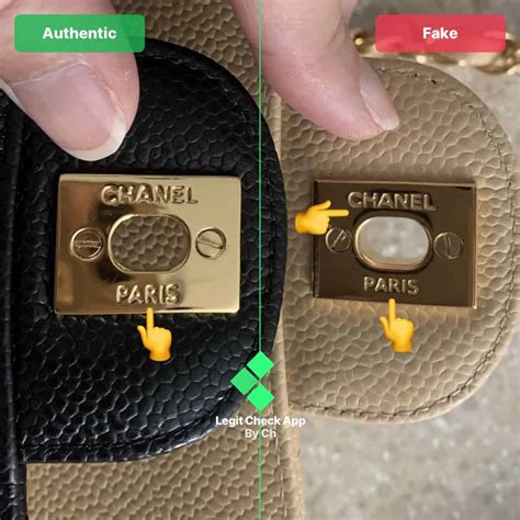 chanel classic authentic vs fake|chanel counterfeit logo.